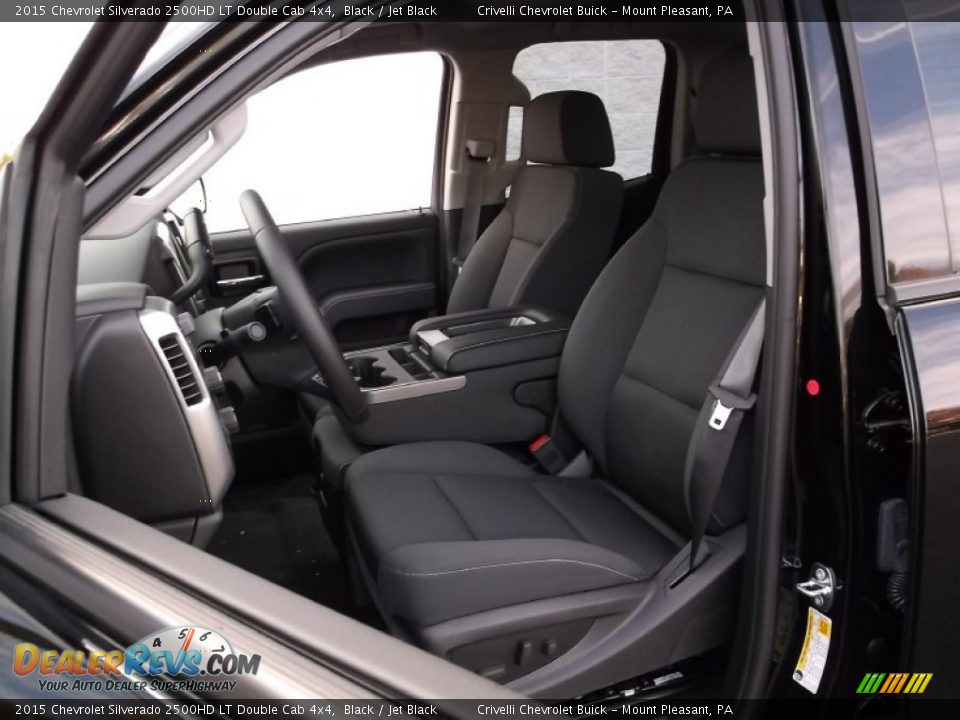 2015 Chevrolet Silverado 2500HD LT Double Cab 4x4 Black / Jet Black Photo #12