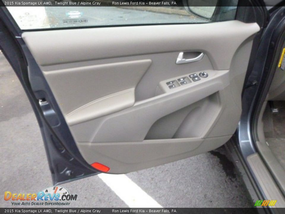 2015 Kia Sportage LX AWD Twilight Blue / Alpine Gray Photo #11