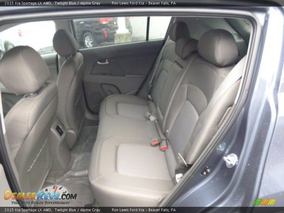 2015 Kia Sportage LX AWD Twilight Blue / Alpine Gray Photo #12