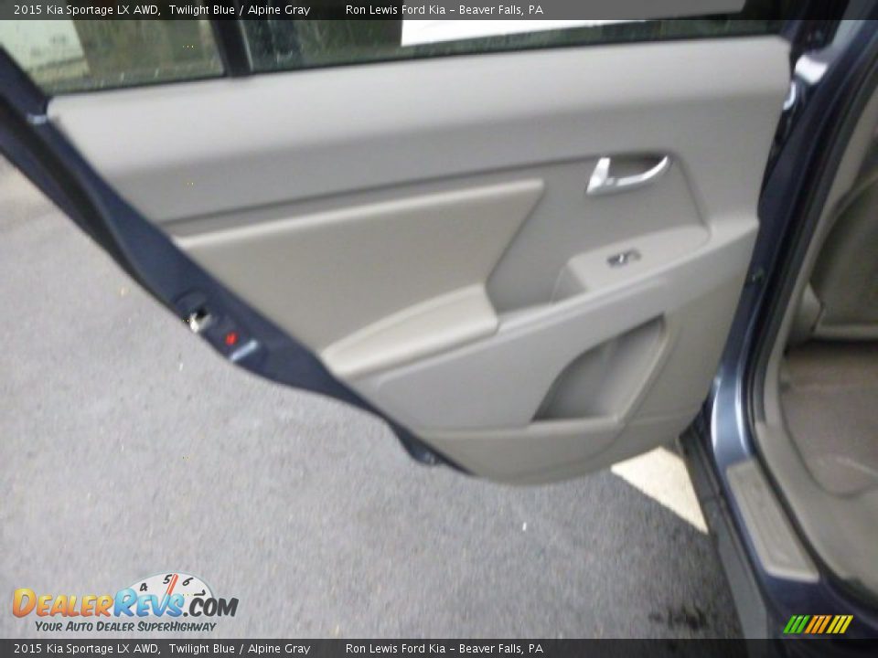 2015 Kia Sportage LX AWD Twilight Blue / Alpine Gray Photo #13