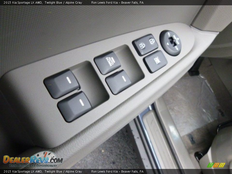 2015 Kia Sportage LX AWD Twilight Blue / Alpine Gray Photo #15