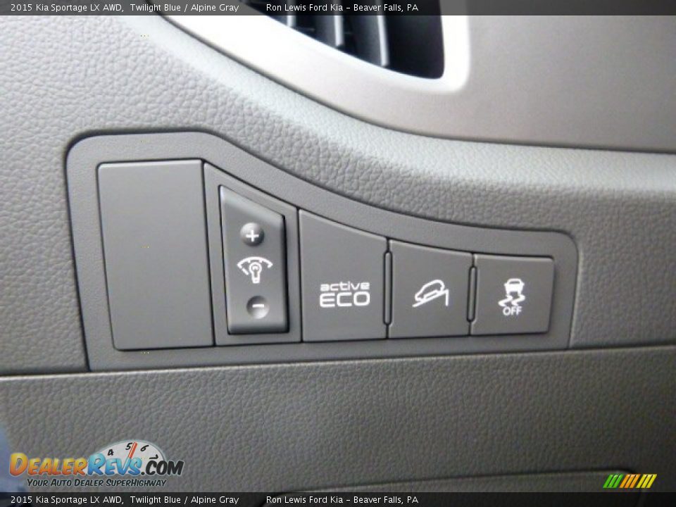 2015 Kia Sportage LX AWD Twilight Blue / Alpine Gray Photo #16