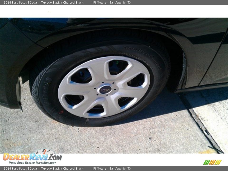2014 Ford Focus S Sedan Tuxedo Black / Charcoal Black Photo #3