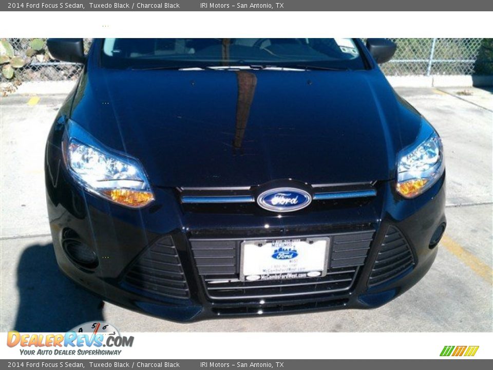 2014 Ford Focus S Sedan Tuxedo Black / Charcoal Black Photo #4