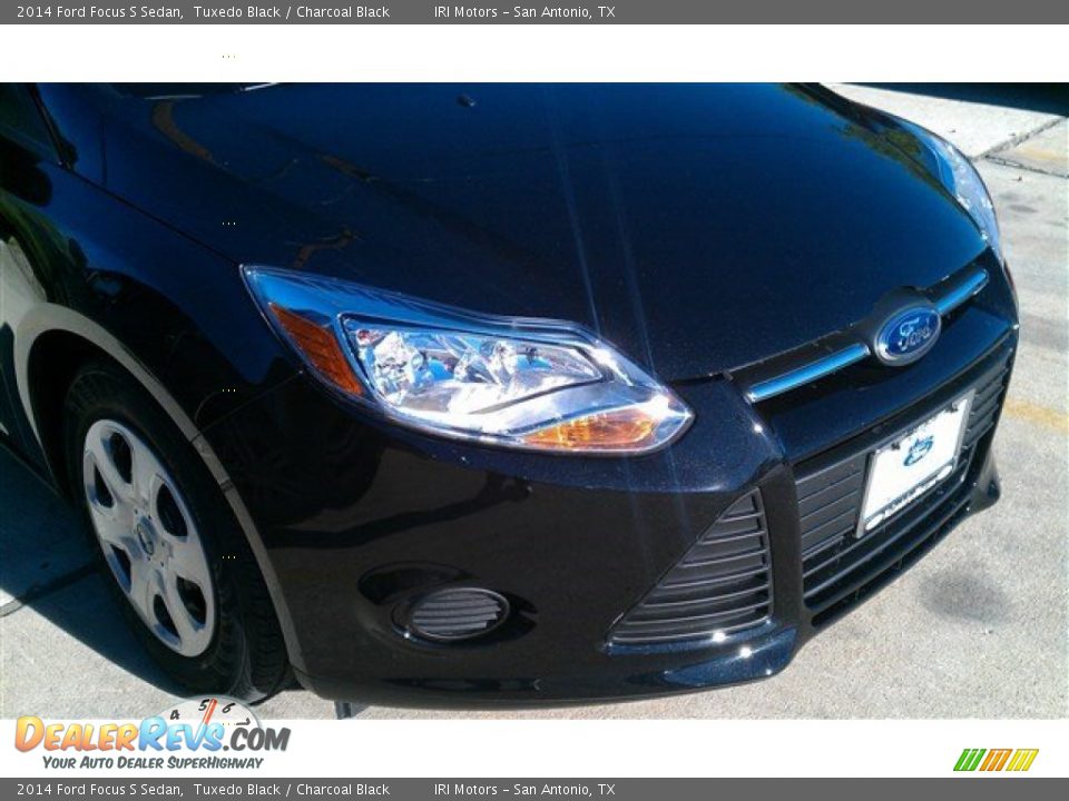 2014 Ford Focus S Sedan Tuxedo Black / Charcoal Black Photo #6