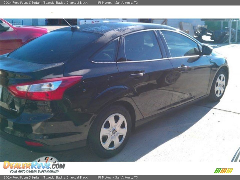 2014 Ford Focus S Sedan Tuxedo Black / Charcoal Black Photo #8