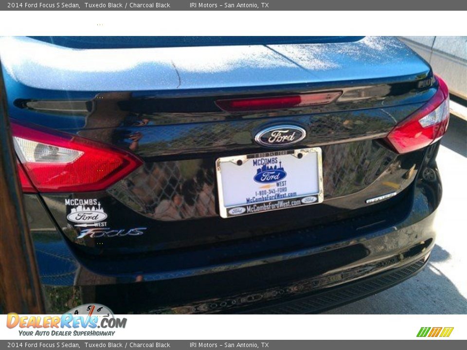 2014 Ford Focus S Sedan Tuxedo Black / Charcoal Black Photo #13