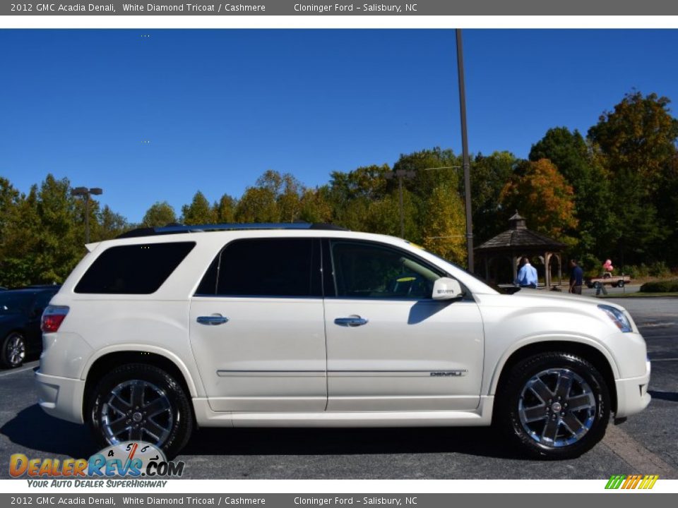 2012 GMC Acadia Denali White Diamond Tricoat / Cashmere Photo #2