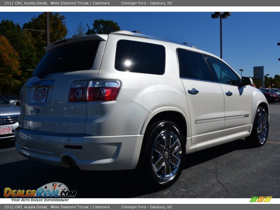 2012 GMC Acadia Denali White Diamond Tricoat / Cashmere Photo #3