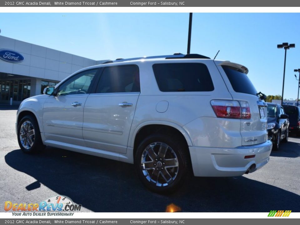 2012 GMC Acadia Denali White Diamond Tricoat / Cashmere Photo #5