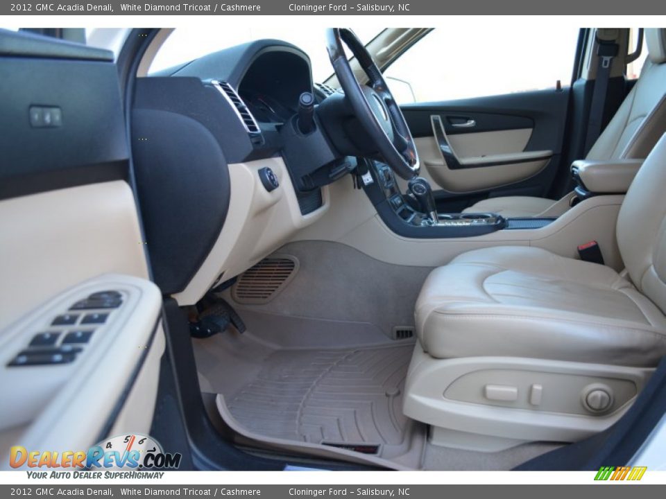 2012 GMC Acadia Denali White Diamond Tricoat / Cashmere Photo #9