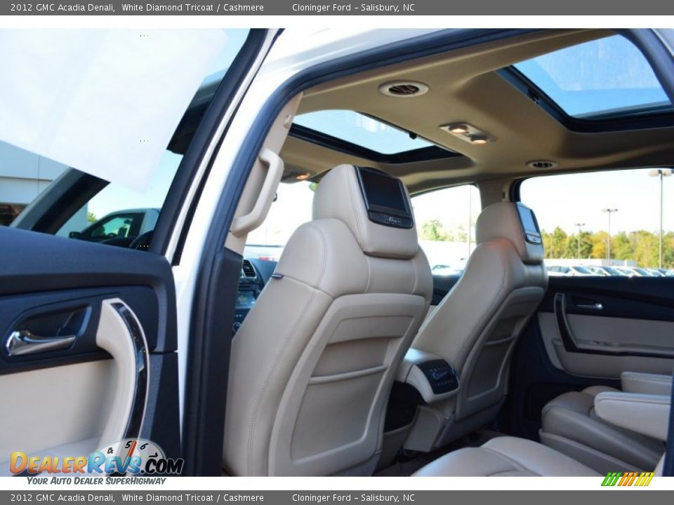 2012 GMC Acadia Denali White Diamond Tricoat / Cashmere Photo #11