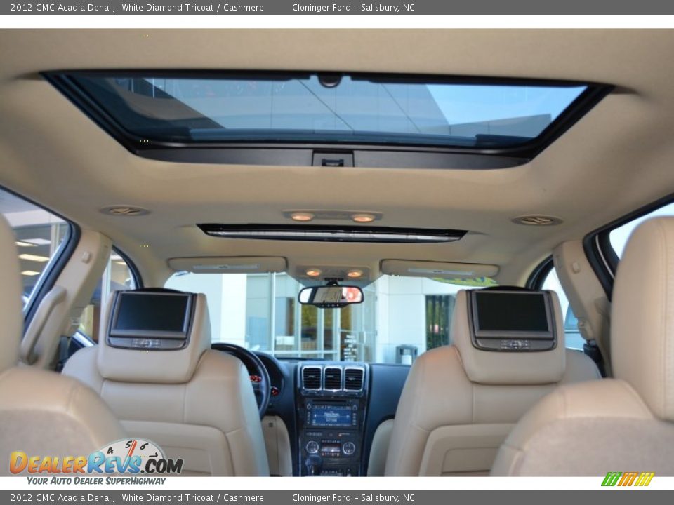2012 GMC Acadia Denali White Diamond Tricoat / Cashmere Photo #13