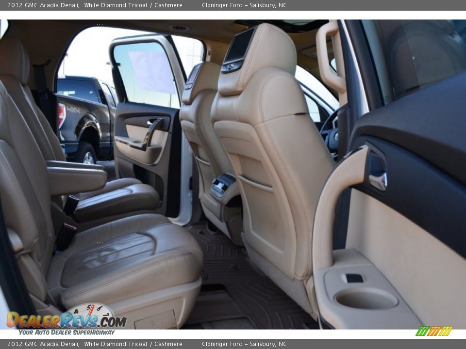 2012 GMC Acadia Denali White Diamond Tricoat / Cashmere Photo #16