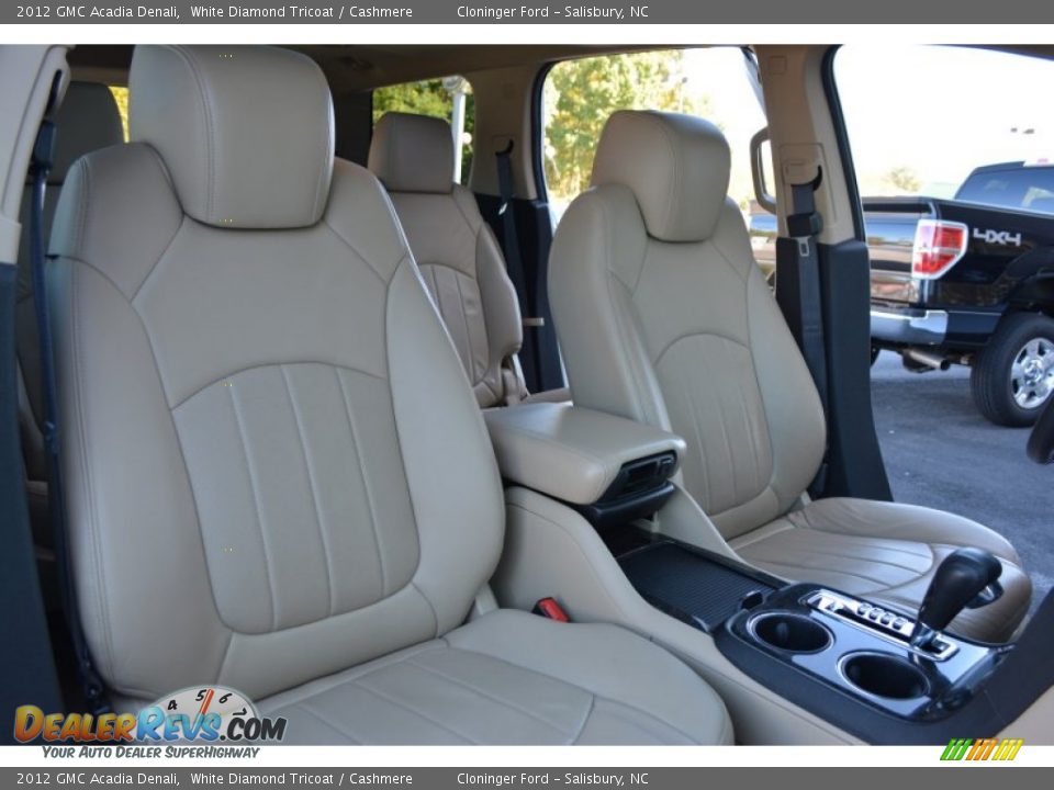 2012 GMC Acadia Denali White Diamond Tricoat / Cashmere Photo #19