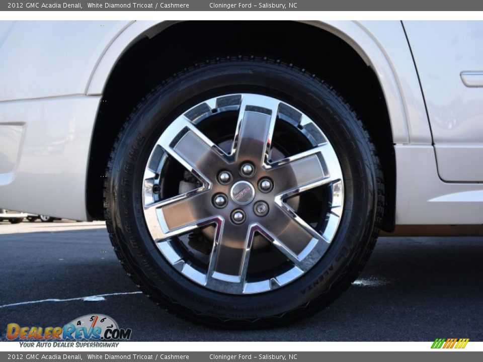 2012 GMC Acadia Denali White Diamond Tricoat / Cashmere Photo #20