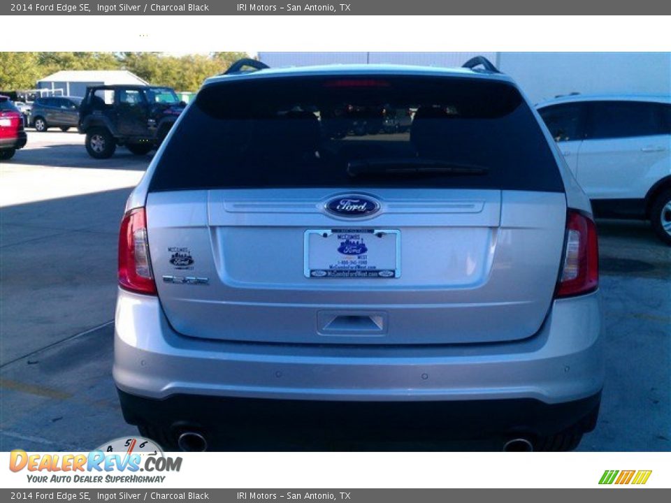 2014 Ford Edge SE Ingot Silver / Charcoal Black Photo #12