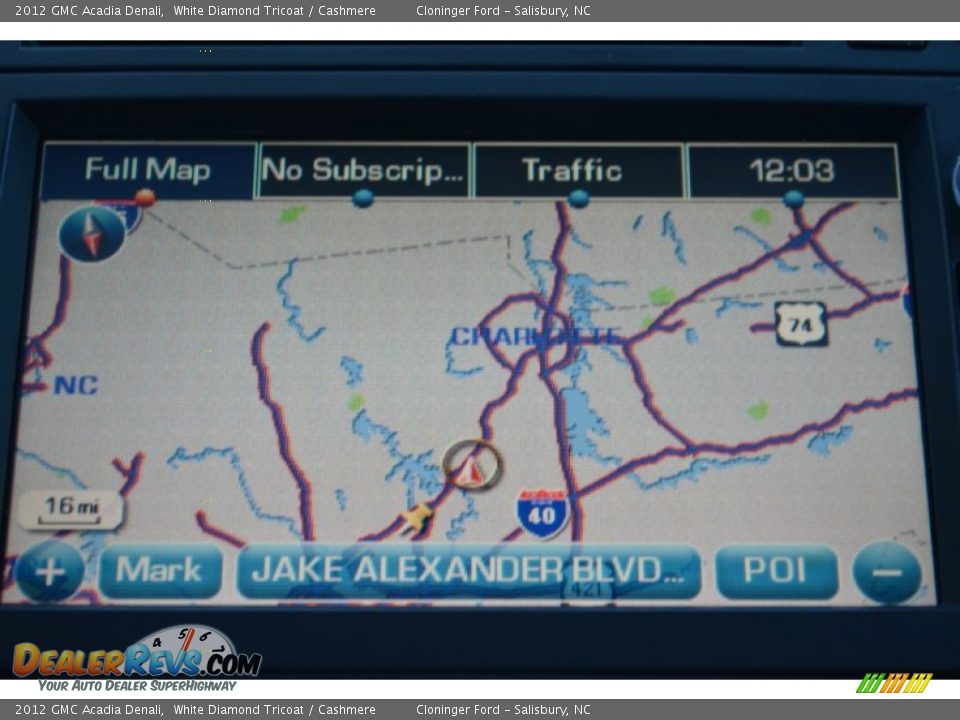 2012 GMC Acadia Denali White Diamond Tricoat / Cashmere Photo #24