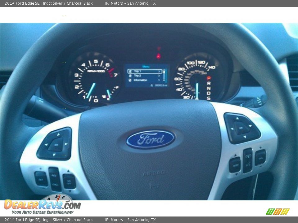 2014 Ford Edge SE Ingot Silver / Charcoal Black Photo #34