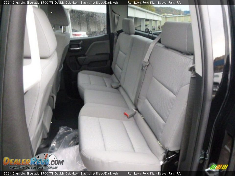 2014 Chevrolet Silverado 1500 WT Double Cab 4x4 Black / Jet Black/Dark Ash Photo #12