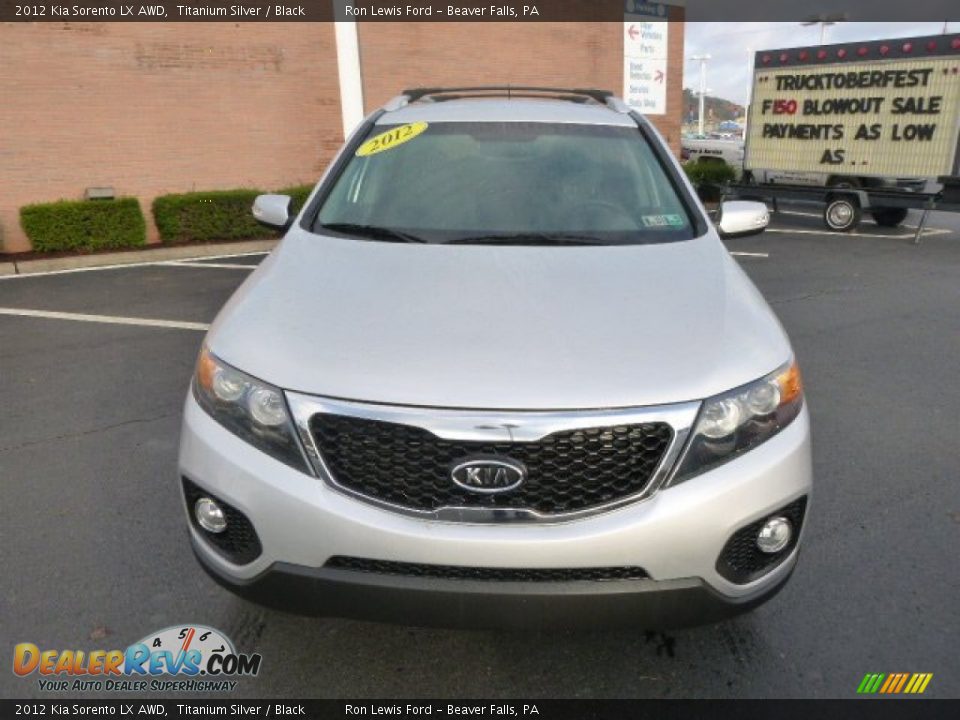 2012 Kia Sorento LX AWD Titanium Silver / Black Photo #3