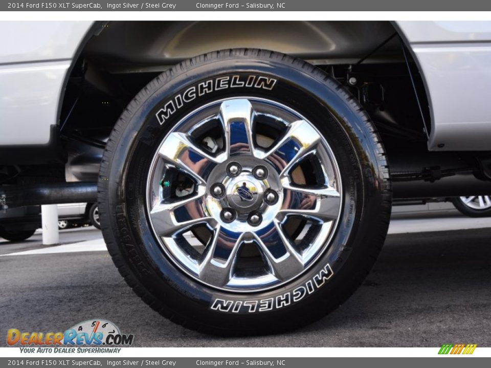 2014 Ford F150 XLT SuperCab Ingot Silver / Steel Grey Photo #11