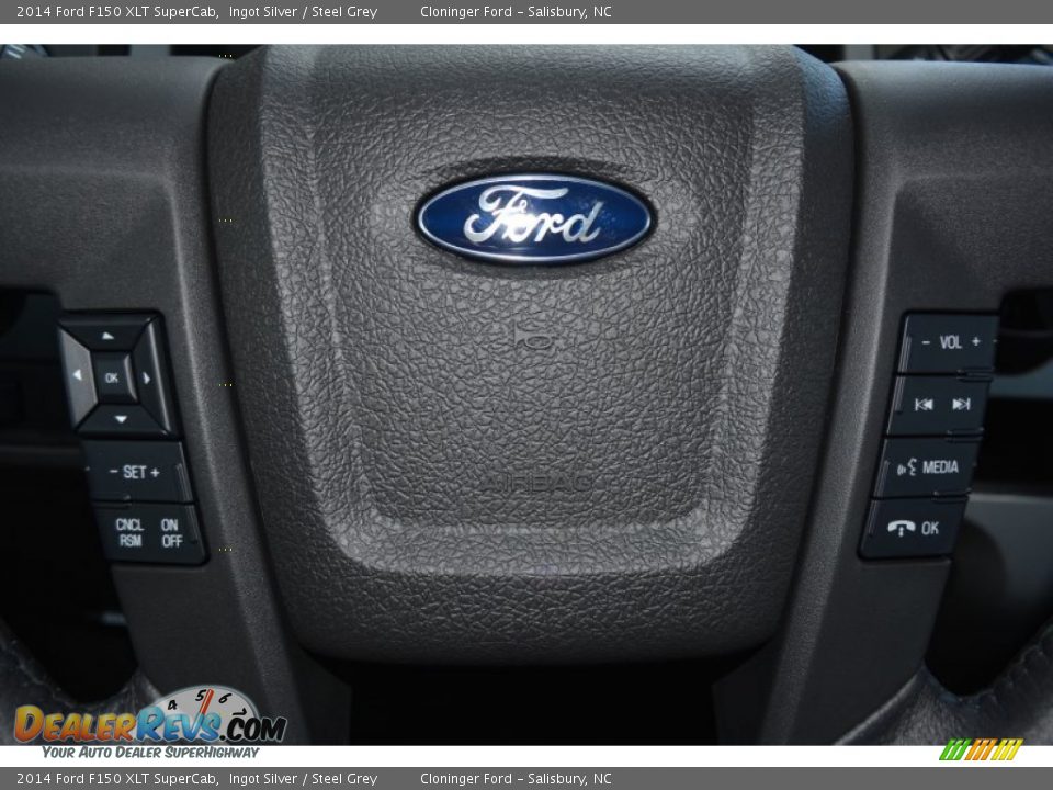2014 Ford F150 XLT SuperCab Ingot Silver / Steel Grey Photo #13