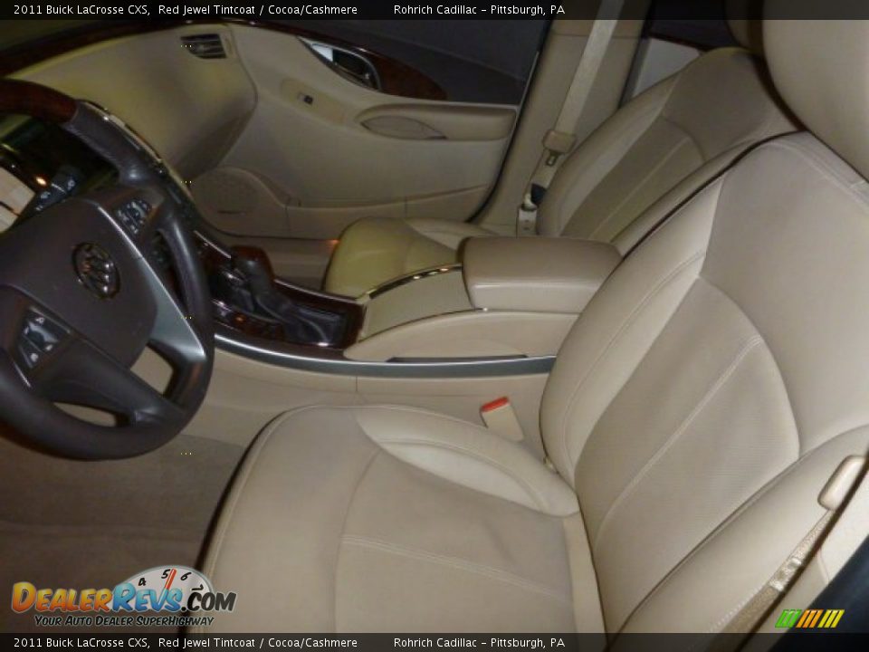 2011 Buick LaCrosse CXS Red Jewel Tintcoat / Cocoa/Cashmere Photo #4