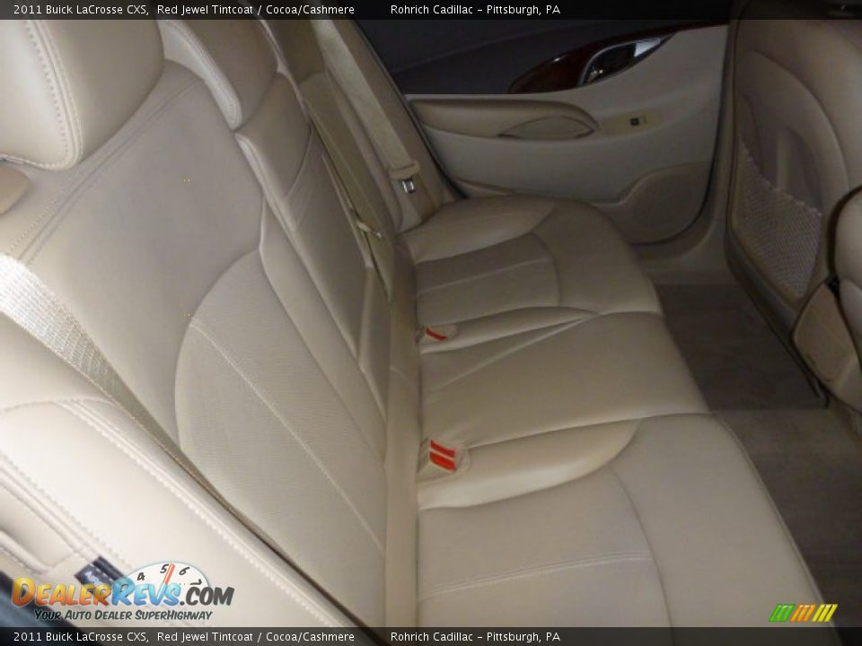 2011 Buick LaCrosse CXS Red Jewel Tintcoat / Cocoa/Cashmere Photo #15
