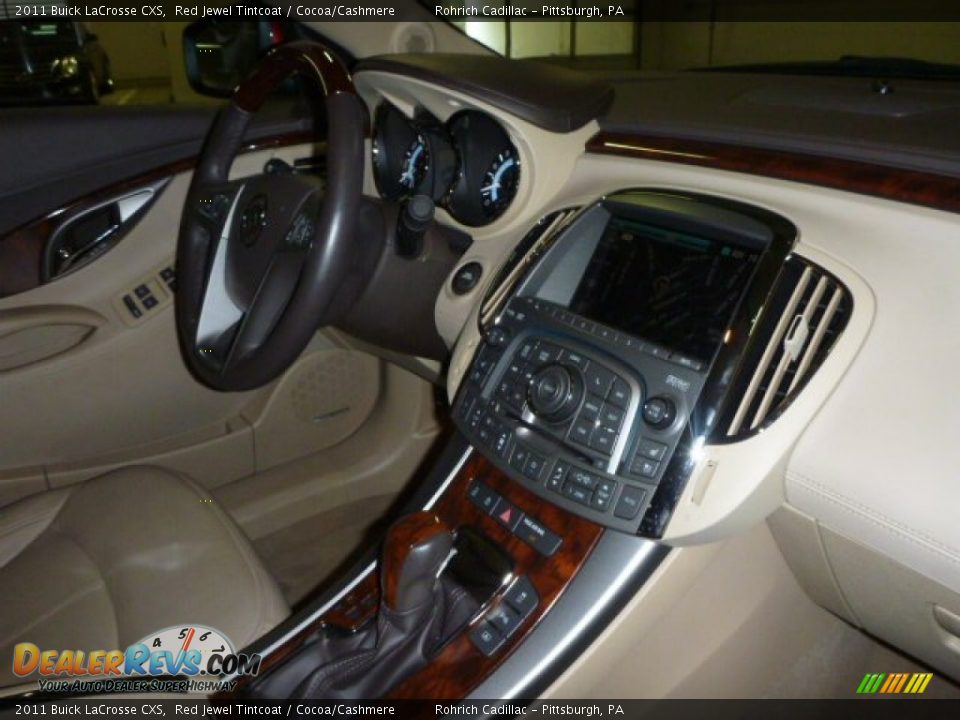 2011 Buick LaCrosse CXS Red Jewel Tintcoat / Cocoa/Cashmere Photo #17