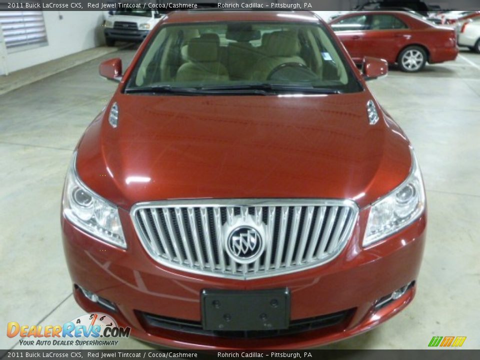 2011 Buick LaCrosse CXS Red Jewel Tintcoat / Cocoa/Cashmere Photo #19