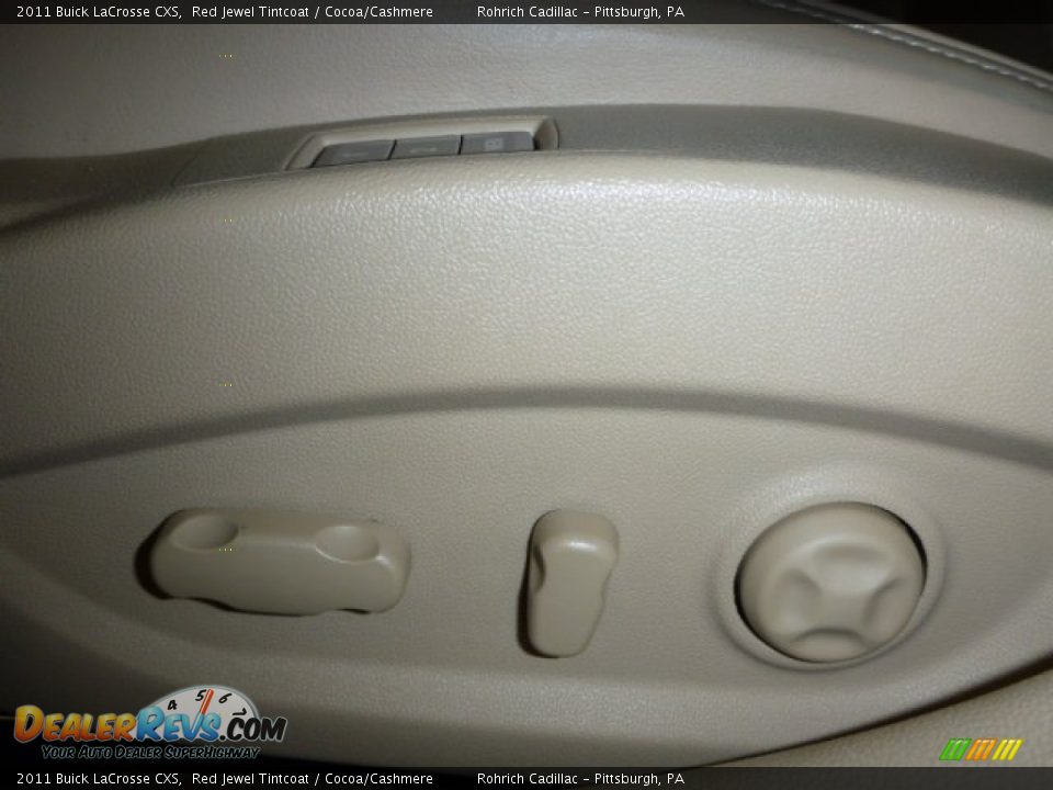 2011 Buick LaCrosse CXS Red Jewel Tintcoat / Cocoa/Cashmere Photo #20