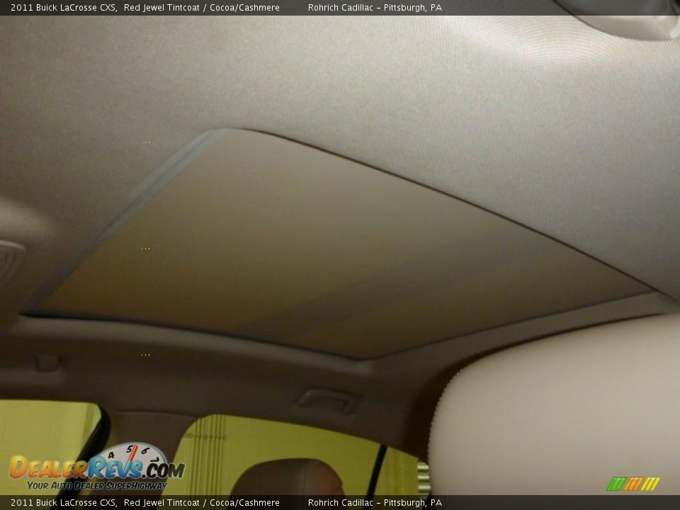 2011 Buick LaCrosse CXS Red Jewel Tintcoat / Cocoa/Cashmere Photo #21