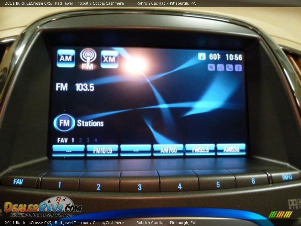 2011 Buick LaCrosse CXS Red Jewel Tintcoat / Cocoa/Cashmere Photo #23