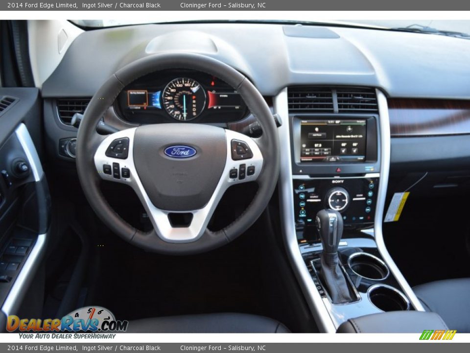 2014 Ford Edge Limited Ingot Silver / Charcoal Black Photo #12