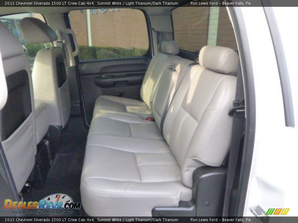 2013 Chevrolet Silverado 1500 LT Crew Cab 4x4 Summit White / Light Titanium/Dark Titanium Photo #13