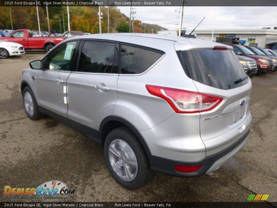 2015 Ford Escape SE Ingot Silver Metallic / Charcoal Black Photo #6