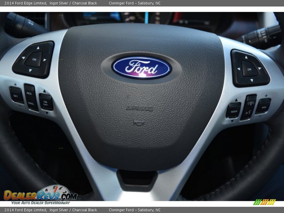 2014 Ford Edge Limited Ingot Silver / Charcoal Black Photo #25