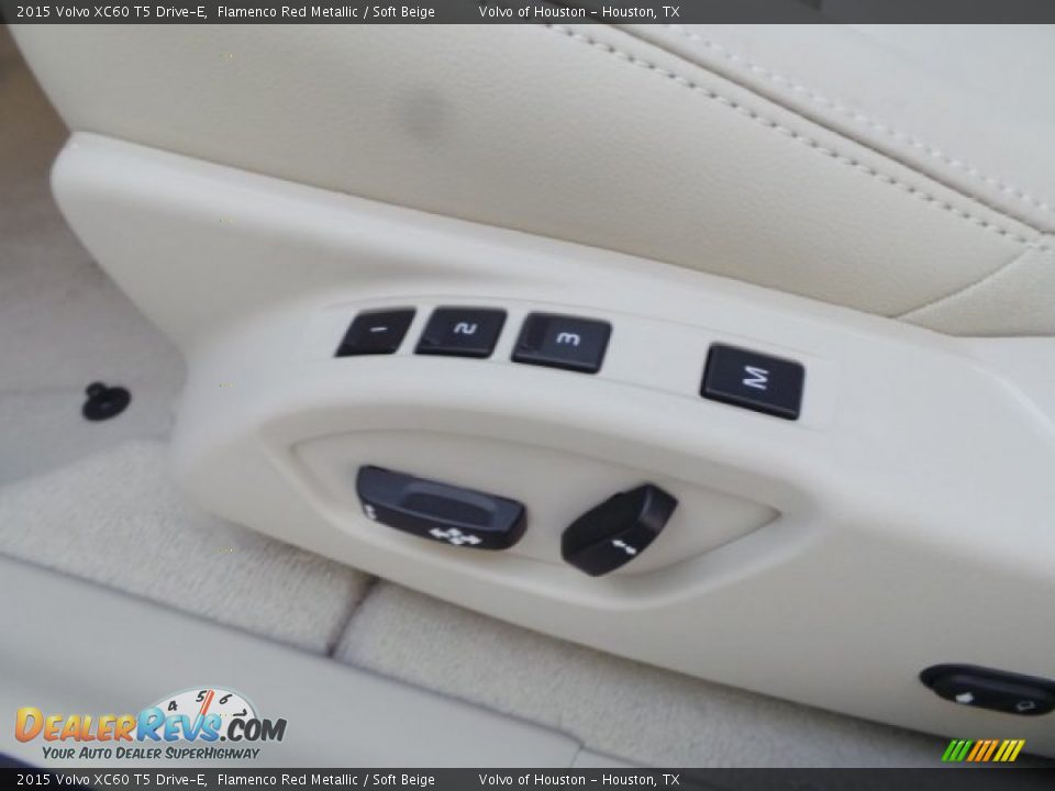 2015 Volvo XC60 T5 Drive-E Flamenco Red Metallic / Soft Beige Photo #12