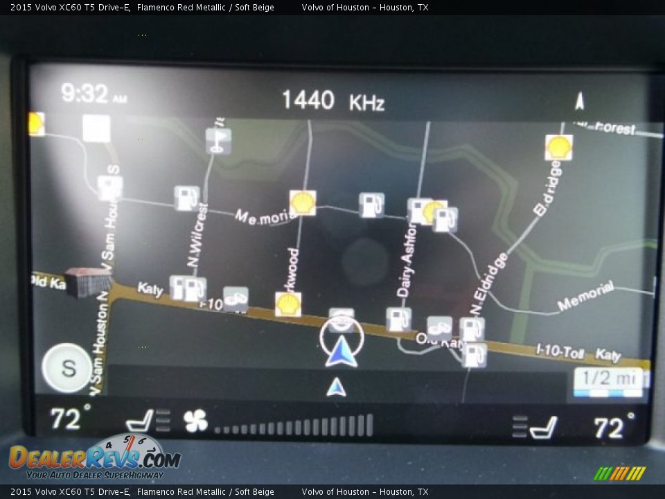 2015 Volvo XC60 T5 Drive-E Flamenco Red Metallic / Soft Beige Photo #17