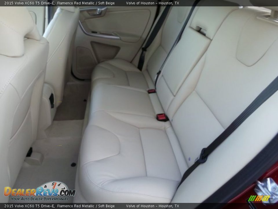 2015 Volvo XC60 T5 Drive-E Flamenco Red Metallic / Soft Beige Photo #24