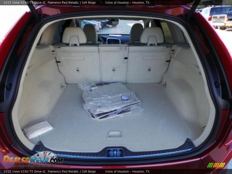 2015 Volvo XC60 T5 Drive-E Flamenco Red Metallic / Soft Beige Photo #27