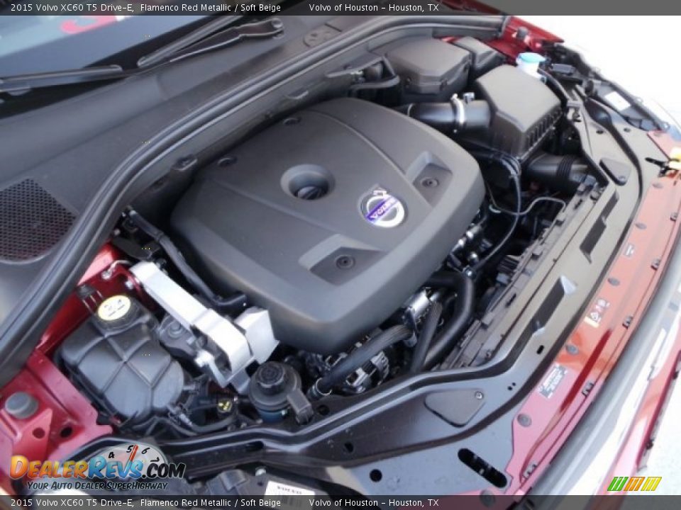 2015 Volvo XC60 T5 Drive-E Flamenco Red Metallic / Soft Beige Photo #29