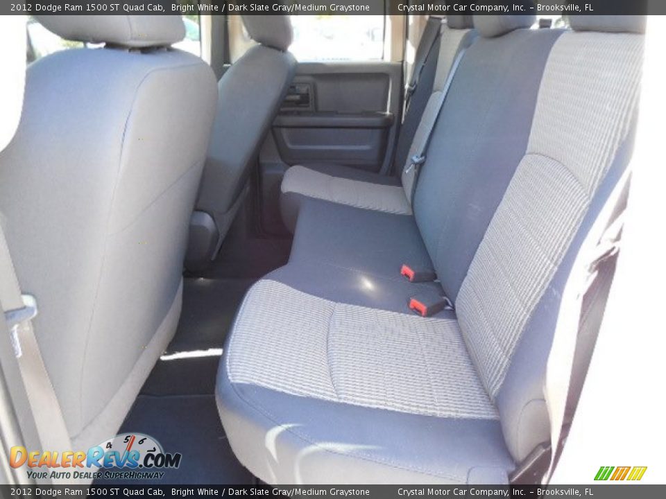2012 Dodge Ram 1500 ST Quad Cab Bright White / Dark Slate Gray/Medium Graystone Photo #5