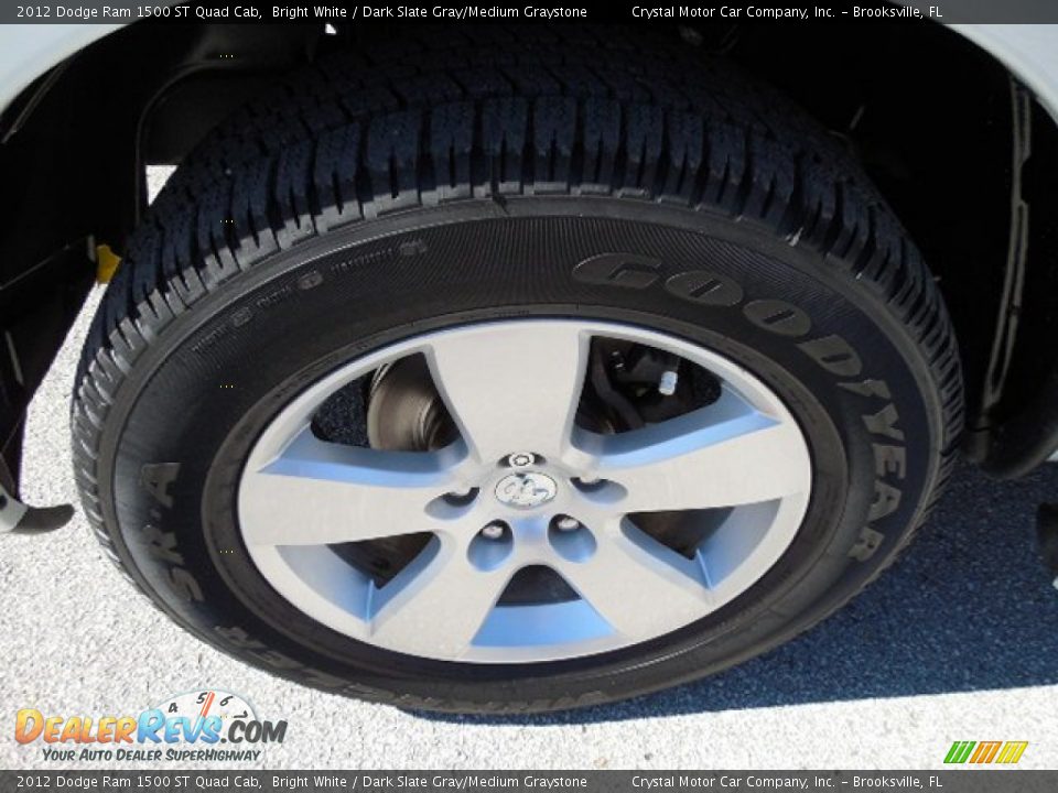 2012 Dodge Ram 1500 ST Quad Cab Bright White / Dark Slate Gray/Medium Graystone Photo #14