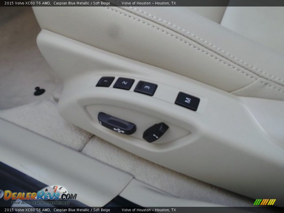 2015 Volvo XC60 T6 AWD Caspian Blue Metallic / Soft Beige Photo #12