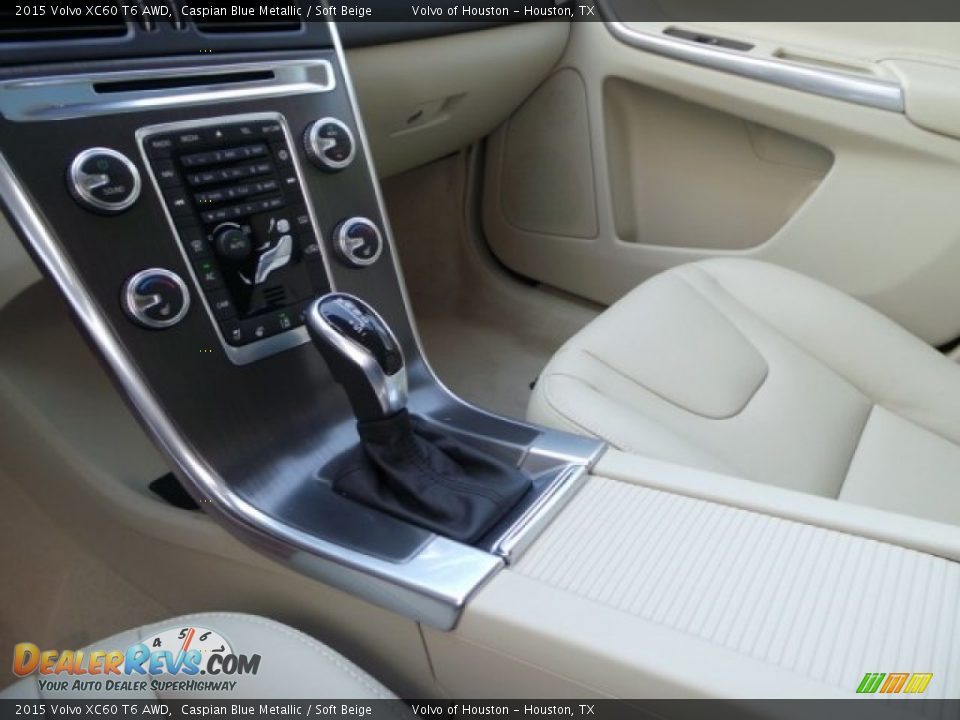 2015 Volvo XC60 T6 AWD Caspian Blue Metallic / Soft Beige Photo #14