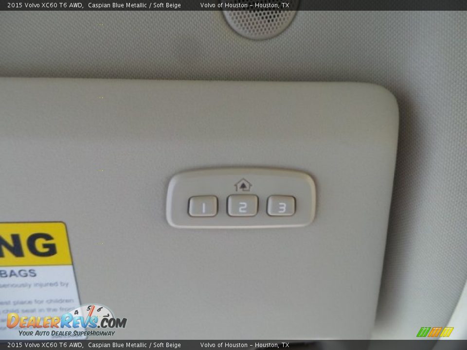 2015 Volvo XC60 T6 AWD Caspian Blue Metallic / Soft Beige Photo #15