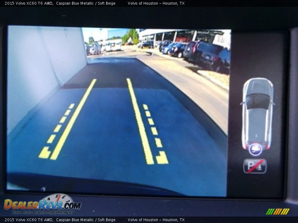 2015 Volvo XC60 T6 AWD Caspian Blue Metallic / Soft Beige Photo #19