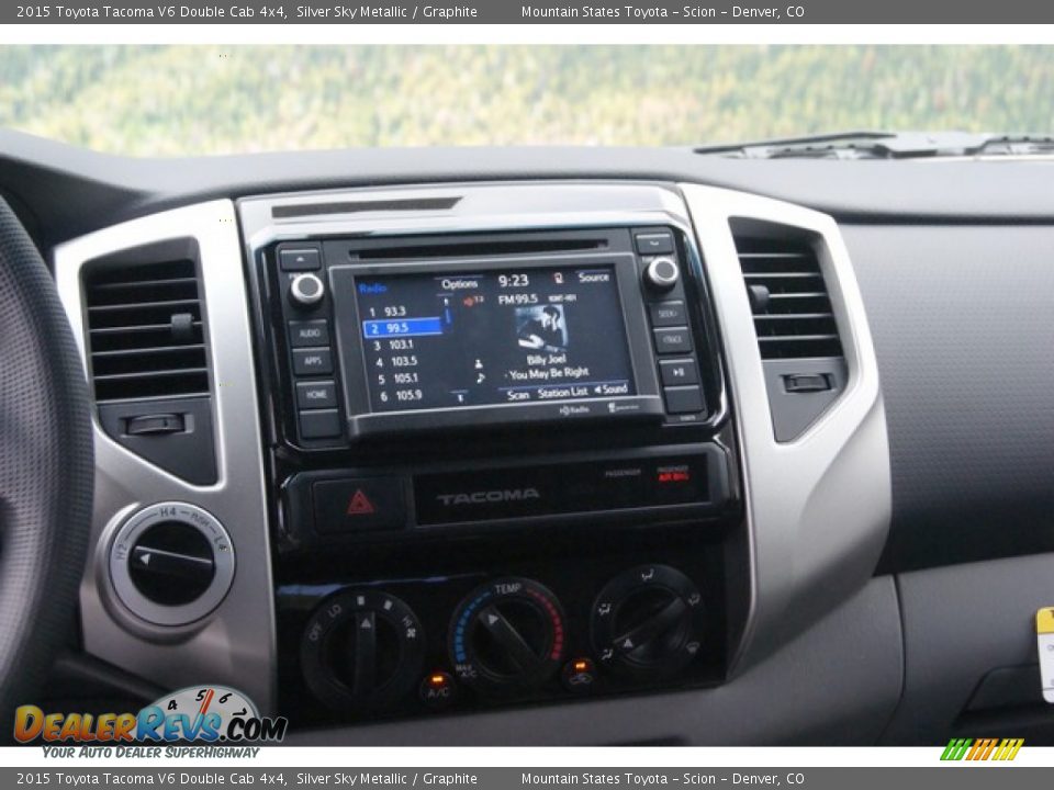 2015 Toyota Tacoma V6 Double Cab 4x4 Silver Sky Metallic / Graphite Photo #6